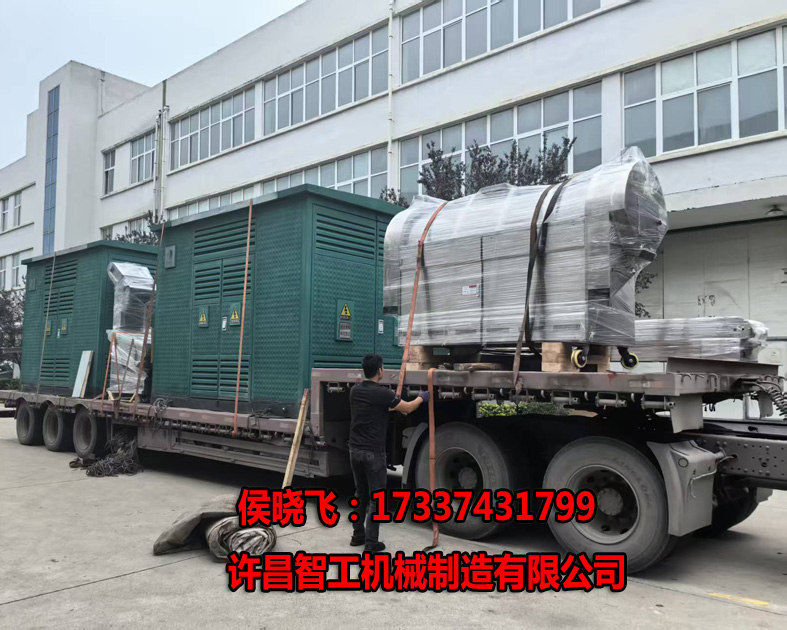 10.7日，許昌智工2米全套生產(chǎn)線配車發(fā)貨